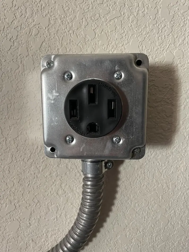 NEMA 14-50 outlet installed for Electrical Panel Upgrade in Lovington